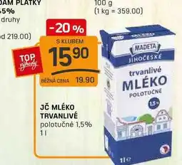 Flop JČ MLÉKO TRVANLIVÉ polotučné 1,5% 1l nabídka