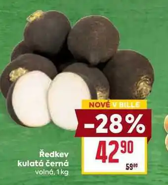 Billa Ředkev kulatá černá volná, 1 kg nabídka