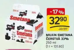 Flop MILKIN SMETANA ČERSTVÁ 33% 250 ml nabídka