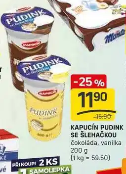 Flop KAPUCÍN PUDINK SE ŠLEHAČKOU čokoláda, vanilka 200 g nabídka
