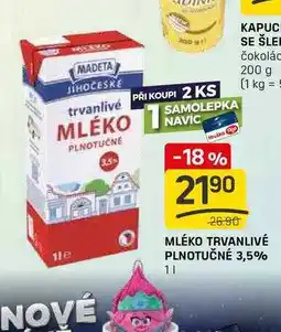 Flop MLÉKO TRVANLIVÉ PLNOTUČNÉ 3,5% 1l nabídka