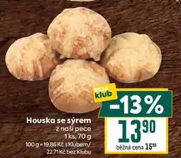 Billa Houska se sýrem z naší pece 1ks, 70 g nabídka