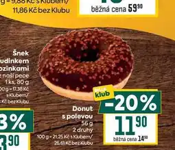 Billa Donut s polevou 56 g nabídka