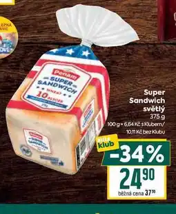 Billa Super Sandwich světlý 375 g nabídka