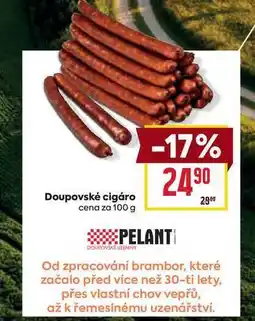 Billa Doupovské cigáro cena za 100 g nabídka
