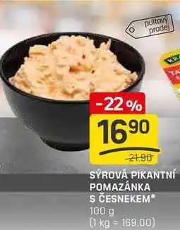 Flop SÝROVÁ PIKANTNÍ POMAZÁNKA S ČESNEKEM 100 g nabídka