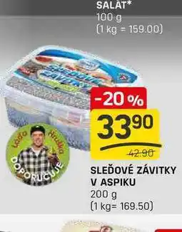 Flop SLEĎOVÉ ZÁVITKY V ASPIKU 200 g nabídka