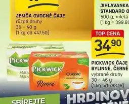 Flop PICKWICK ČAJE BYLINNÉ, ČERNÉ vybrané druhy 30 - 46 g nabídka