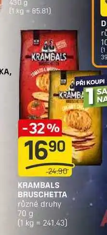 Flop KRAMBALS BRUSCHETTA různé druhy 70 g nabídka