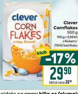 Billa Clever Cornflakes 500 g nabídka