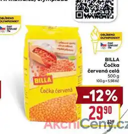 Billa BILLA Čočka červená celá 500 g nabídka