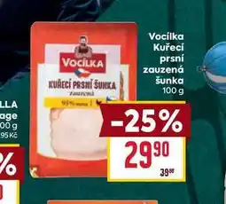 Billa Vocílka Kuřecí prsní zauzená šunka 100 g nabídka