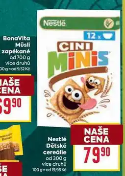 Billa Nestlé Dětské cereálie od 300 g nabídka