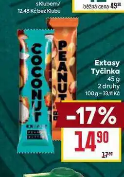 Billa Extasy Tyčinka 45 g nabídka