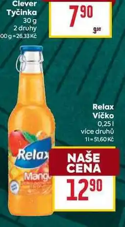 Billa Relax Víčko 0,25l nabídka