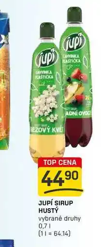Flop JUPÍ SIRUP HUSTÝ vybrané druhy 0,7l nabídka