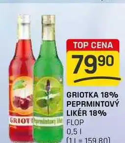 Flop PEPRMINTOVÝ LIKER 18% FLOP 0,5l nabídka