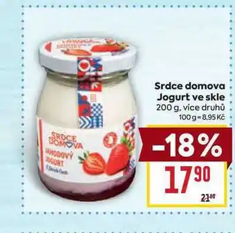 Billa Srdce domova Jogurt ve skle 200 g nabídka