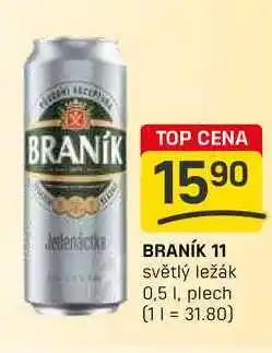 Flop BRANÍK 11 světlý ležák 0,5l,plech nabídka