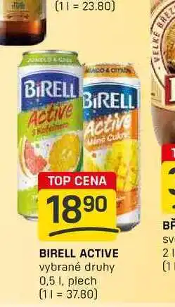 Flop BIRELL ACTIVE vybrané druhy 0,5l, plech nabídka