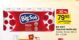 Flop BIG SOFT TOALETNÍ PAPÍR RED 3vrstvý, 10 rolí nabídka