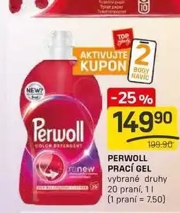 Flop PERWOLL PRACÍ GEL vybrané druhy 20 praní nabídka