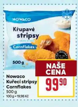 Billa NOWACO Křupavé stripsy Cornflakes 500 g nabídka
