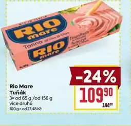 Billa Rio Mare Tuňák 3x od 65 g/od 156 g nabídka