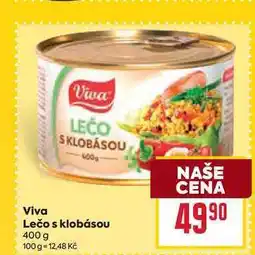 Billa Viva Lečo s klobásou 400 g nabídka