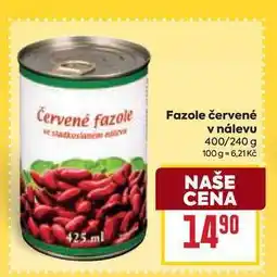 Billa Fazole červené v nálevu 400/240 g nabídka