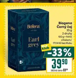 Billa Biogena Černý čaj 35 g nabídka
