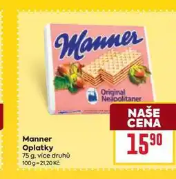 Billa Manner Oplatky 75 g nabídka