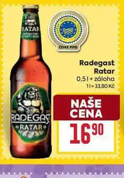Billa Radegast Ratar 0,5l nabídka