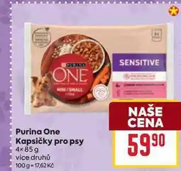 Billa Purina One Kapsičky pro psy 4x85 g nabídka
