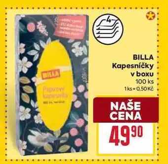 Billa BILLA Kapesníčky v boxu 100 ks nabídka