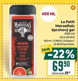 Billa Le Petit Marseillais Sprchový gel 400 ml nabídka