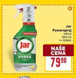 Billa Jar Powersprej citrus 500 ml nabídka