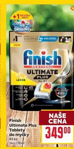 Billa Finish Ultimate Plus Tablety do myčky 45 ks nabídka