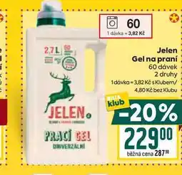 Billa Jelen Gel na praní 60 dávek nabídka