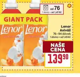 Billa Lenor Aviváž 76-94 dávek nabídka