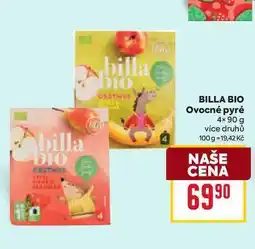 Billa BILLA BIO Ovocné pyré 4x90g nabídka