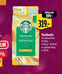 Albert Starbucks zrnková káva 450 g nabídka