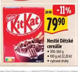 Albert Nestlé Dětské cereálie 300-360 g nabídka