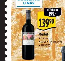 Albert Merlot 0,75 l nabídka