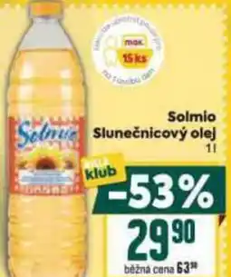 Billa Solmio Slunečnicový olej nabídka