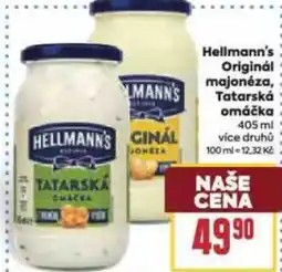 Billa Hellmann's Originál majonéza, Tatarská omáčka nabídka