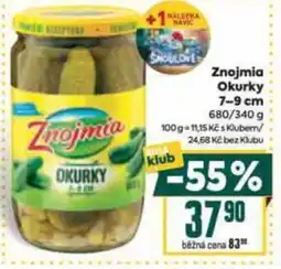 Billa Znojmia Okurky 7-9 cm nabídka