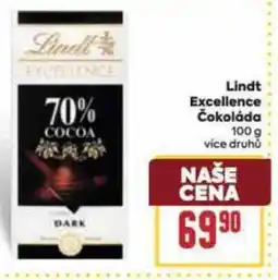 Billa Lindt Excellence Čokoláda nabídka