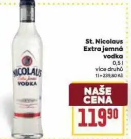 Billa St. Nicolaus Extra jemná vodka nabídka