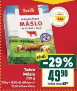 Billa Tatra Máslo nabídka